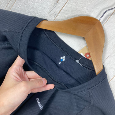 【Men's S ブラック系】 Montbell ( モンベル ) ジオライン EXP.ラウンドネックシャツ ポリエステル ウェア トップス インナー シャツ ロングスリーブTシャツ クルーネック 化繊 z00060213  化繊 ロングスリーブTシャツ クルーネッ