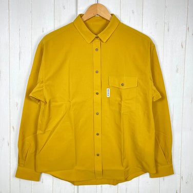 Men's Small Yellow Ridge Mountain Gear Basic Long Sleeve Shirt in Rustic Mustard, Polyester, Tops, Undershirt