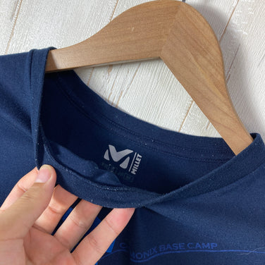 【Men's S ネイビー系】 Millet ( ミレー ) Be ボールド Mbe ティー ショートスリーブ BE BOLD MBE TS SS ポリエステル ウェア トップス インナー シャツ ショートスリーブTシャツ クルーネック 化繊 z00059871