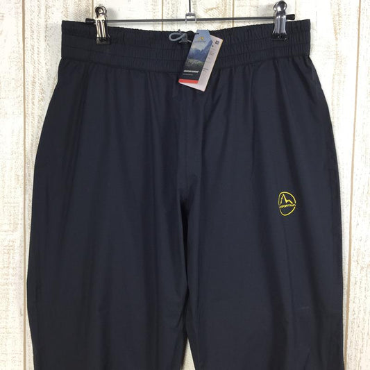 【男款S黑色】La Sportiva Drizzle Overpant 2.5层防水弹力雨裤P46国际男士雨壳长裤打底