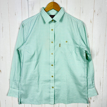 【Women's M グリーン系】 Mizuno ( ミズノ ) ロングスリーブ チェックシャツ ポリエステル ウェア トップス インナー シャツ ロングスリーブシャツ 化繊 z00055013  化繊 ロングスリーブシャツ インナー シャツ トップス ウェア