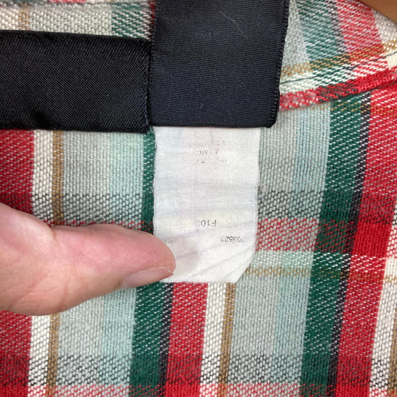 【Men's M グリーン系】 1994 Patagonia ( パタゴニア ) ヘビー フランネル シャツ Heavy Flannel Shirt Ombre Boxes / Auburn 生産終了モデル 入手困難 コットン ウェア トップス インナー シャツ ロ