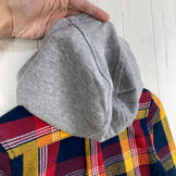 【Kid's 120 ネイビー系】 The North Face ( ザ・ノースフェイス ) フーデッド ジャック シャツ Hooded Jac Shirt コットン ウェア トップス インナー シャツ ロングスリーブシャツ コットン z00056695  コットン ロ