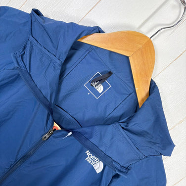 Men's Size Small Navy The North Face Swallowtail Vent Hoodie Nylon Windshell Jacket (z00055386)