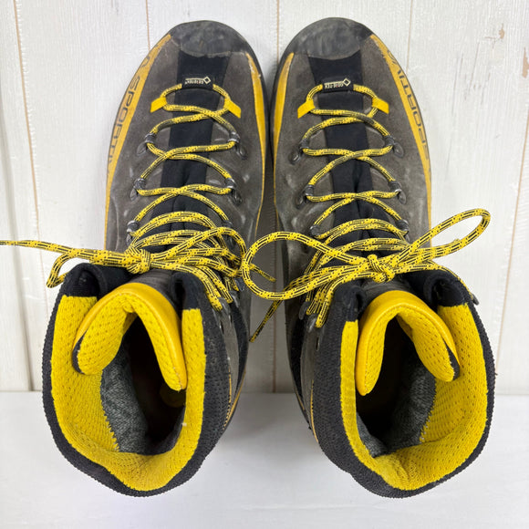 【Men's 26.7cm グレー系】 La Sportiva ( ラ・スポルティバ ) トランゴ アルプ エボ ゴアテックス Trango Alp Evo GTX Grey / Yellow アルパインブーツ レザーアッパー GORE-TEX ビブラムソール フットウェア