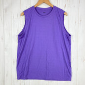 【Unisex XL パープル系】 Bring ( ブリング ) ワンダーウェア スリーブレス WUNDERWEAR Sleeveless メリノウール混 再生ポリエステル メリノウール ウェア トップス インナー シャツ タンクトップ ノースリーブシャツ z00060