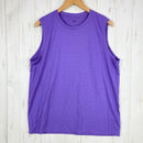 【Unisex XL パープル系】 Bring ( ブリング ) ワンダーウェア スリーブレス WUNDERWEAR Sleeveless メリノウール混 再生ポリエステル メリノウール ウェア トップス インナー シャツ タンクトップ ノースリーブシャツ z00060-1