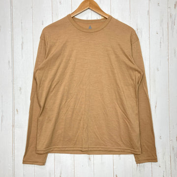 【Unisex M ベージュ系】 HERENESS（ヒアネス） ドライ ウール ティーシャツ ロングスリーブ DRY WOOL T-SHIRT LONG SLEEVE ウール混 / NIKKE AXIO ウール ウェア トップス インナー シャツ ロングスリーブTシャ