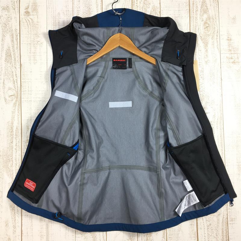 【Women's XS ブルー系】 Mammut ( マムート ) アルティメット アルパイン So フーデッド ジャケット Af ウィメンズ Ultimate Alpine So Hooded Jacket Af Women ゴアウィンドストッパー ソフトシェル フー