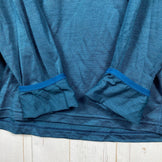 男士大号海军蓝 Millet KUHTAI II 羊毛拉链长袖衬衫，羊毛，上衣，内衣，长袖衬衫，羊毛，z00054170