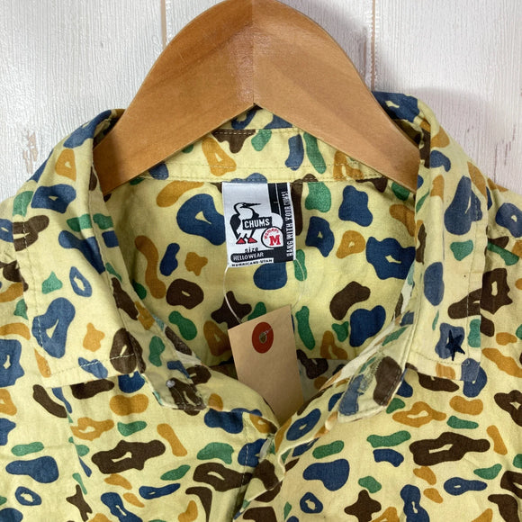 【Women's M ベージュ系】 Chums ( チャムス ) オリジナルパターン コットンシャツ コットン ウェア トップス インナー シャツ ショートスリーブシャツ コットン z00053170  コットン ショートスリーブシャツ インナー シャツ トップス ウェ