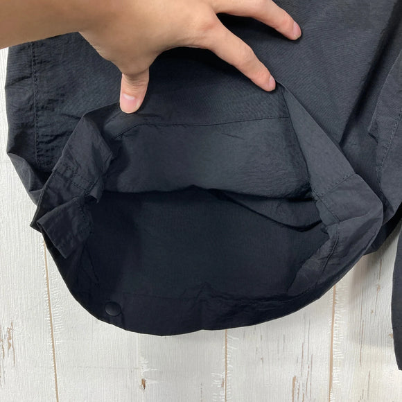 【Unisex 2 ブラック系】 迷迭香 ( マンネンロウ ) ナイロン ハーベスト ルーズ ショーツ NYLON HARVEST LOOSE SHORT ポケッタブル 裾スナップ スマートフォンポケット ナイロン ウェア ボトムス ショーツ ショートパンツ  z00