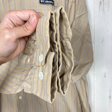 【Men's XL ベージュ系】 Columbia ( コロンビア ) ファイヤーホール レイク ロングスリーブ シャツ Firehole Lake LS Shirt ブラックレーベル コットン ウェア トップス インナー シャツ ロングスリーブシャツ コットン z0