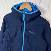 【Men's XS ネイビー系】 2015 Patagonia ( パタゴニア ) ナノエア フーディ Nano-Air Hoody NVYB / ネイビーブルー アクティブインサレーション ウェア トップス アウター ジャケット 化繊インサレーション z000550