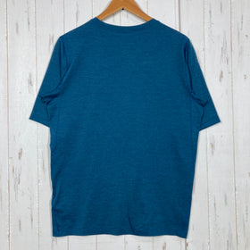 【Men's S ネイビー系】 Arcteryx ( アークテリクス ) コーマック ダウンワード Tシャツ Cormac Downword SS Serene Heather 吸汗速乾 リサイクルポリエステル ポリエステル ウェア トップス インナー シャツ ショ - 0