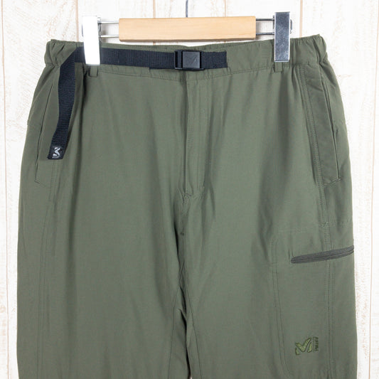 【Men's M グリーン系】 Millet ( ミレー ) ウォーム ストレッチ イージー パンツ Warm Stretch Easy Pant 保温 ライニング ソフトシェル MIV01629 Men's  ソフトシェル ロングパンツ ボトムス ウェア