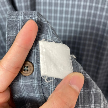【男士 S 蓝色系】1990年代 Patagonia ( 巴塔哥尼亚 ) Puckerwear Shirt 停产型号 稀有 衣服 上衣 内搭 短袖衬衫 合成纤维 z00053387 合成纤维 衬