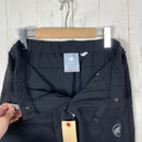 【Men's XS ブラック系】 Mammut ( マムート ) アジリティ パンツ アジアンフィット Aegility Pants AF 4WAYストレッチ 耐久撥水 一体型ベルト ナイロン ウェア ボトムス ロングパンツ ソフトシェル z00061313  ソフト-6