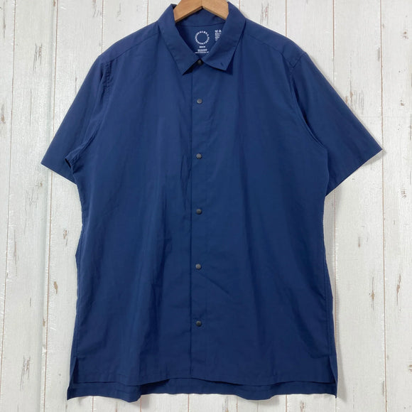 【Men's M ネイビー系】 Yamatomichi ( 山と道 ) ユーエル ショートスリーブ シャツ U.L. Short Sleeve Shirt ポリエステル ウェア トップス インナー シャツ ショートスリーブシャツ 化繊 z00057737  化繊 シ