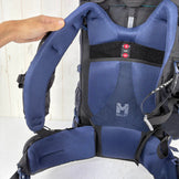 【Men's OneSize ネイビー系】 Millet ( ミレー ) サースフェー NX 60 プラス SAAS FEE NX 60+ 耐久撥水 2気室 レインカバー付属 ナイロン バッグ ストレージ バックパック 容量【55L～79L】 z00060691  容量【55L