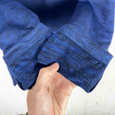 Phenix Ease Melange Long Sleeve Jacket, Women's, Navy, Size L, Polyester, Fleece Jacket, Size Z00055660