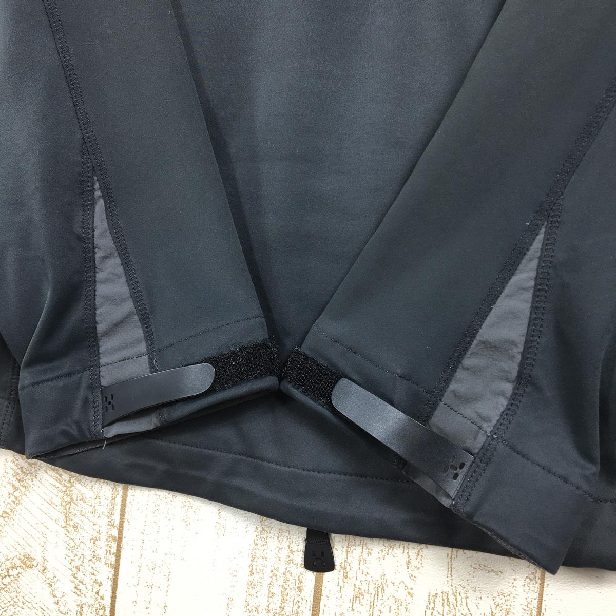 【女款 L 黑色】Haglofs Ulta Q Hood 软壳 Gore Windstopper 夹克连帽衣 国际女式软壳外套