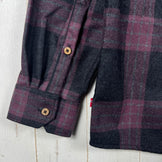 男士 M 码紫色 Aclima LeisureWool ReBorn 羊毛衬衫 106310 369 格纹深灰/酒红色 z00055898 369