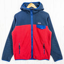 【Men's S ネイビー系】 2018 Patagonia ( パタゴニア ) ライトウェイト シンチラスナップティー フーディー LW SYNCH SNAP-T HOODY CSRD 生産終了モデル 入手困難 ポリエステル ウェア トップス アウター ジャケット-1