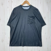 【Men's XL ブラック系】 Columbia ( コロンビア ) ポーラー パイオニア パターンド ショートスリーブ Polar Pioneer Patterned Short Sleeve オムニフリーズゼロ 冷感 ポリエステル ウェア トップス インナー シ