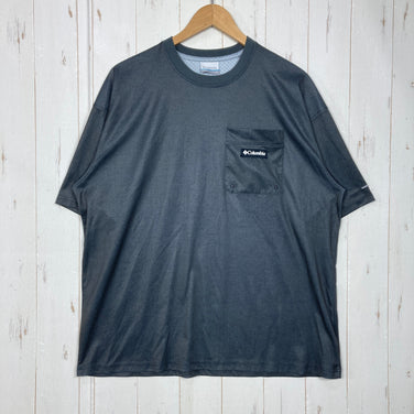 【Men's XL ブラック系】 Columbia ( コロンビア ) ポーラー パイオニア パターンド ショートスリーブ Polar Pioneer Patterned Short Sleeve オムニフリーズゼロ 冷感 ポリエステル ウェア トップス インナー シ