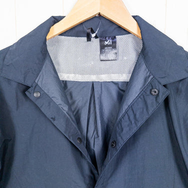 男式小号黑色 Millet 透气衬衫夹克，尼龙，长袖，合成，上衣，汗衫，z00053407