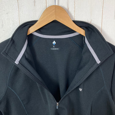 【Men's L ブラック系】 Montbell ( モンベル ) ウイックロン ZEO サーマル ロングスリーブ ジップ シャツ Wickron ZEO Thermal Long Sleeve Zip Shirt ポリエステル ウェア トップス インナー シャツ