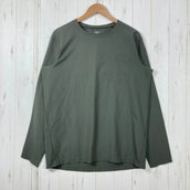 【Men's M グリーン系】 Houdini ( フーディニ ) カバー クルー Cover Crew ポリエステル ウェア トップス インナー シャツ ロングスリーブTシャツ クルーネック 化繊 z00059684 化繊 ロングスリーブTシャツ クルーネック