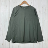 【Men's M グリーン系】 Houdini ( フーディニ ) カバー クルー Cover Crew ポリエステル ウェア トップス インナー シャツ ロングスリーブTシャツ クルーネック 化繊 z00059684  化繊 ロングスリーブTシャツ クルーネック