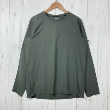 【Men's M グリーン系】 Houdini ( フーディニ ) カバー クルー Cover Crew ポリエステル ウェア トップス インナー シャツ ロングスリーブTシャツ クルーネック 化繊 z00059684  化繊 ロングスリーブTシャツ クルーネック