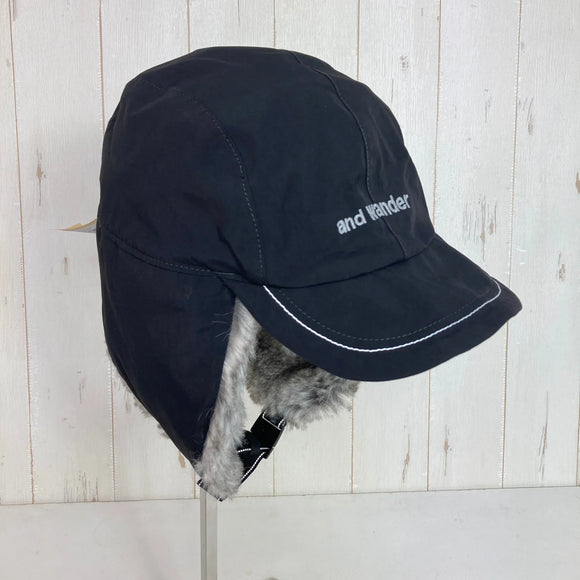 【Unisex OneSize ブラック系】 And Wander ( アンドワンダー ) コーデュラ 3L ボア キャップ CORDURA 3L Boa Cap 防水透湿 シームテープ イヤーフラップ ナイロン ウェア ウェア小物 ヘッドウェア キャップ z00060580