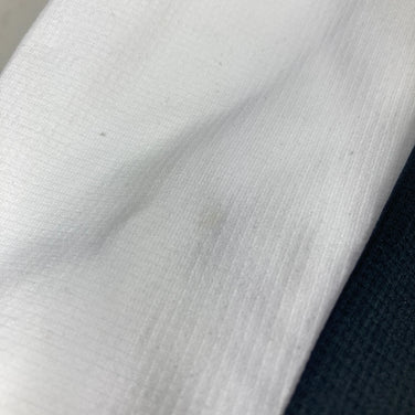 The North Face 男款 Hybrid Delta 拉链衫，M 码，白色。涤纶，长袖衬衫，合成纤维。(z00053919)