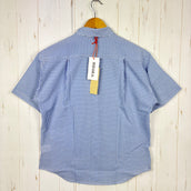 【Women's L ブルー系】 Ridge Mountain Gear ( リッジマウンテンギア ) ベーシック ショートスリーブ シャツ ストライプ Basic Short Sleeve Shirt Stripe  Blue × White z00055796 B