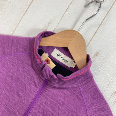 【Women's S パープル系】 Foxfire ( フォックスファイヤー ) PP ウール ハーフ ジップ PP Wool Half Zip メリノウール ウェア トップス インナー シャツ ロングスリーブシャツ ウール z00058071  ウール ロングスリーブ