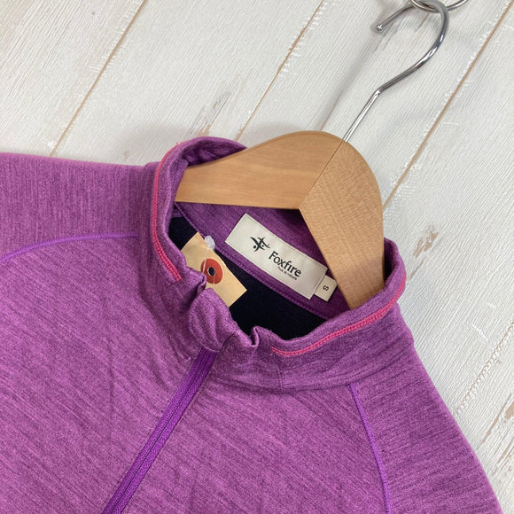 【Women's S パープル系】 Foxfire ( フォックスファイヤー ) PP ウール ハーフ ジップ PP Wool Half Zip メリノウール ウェア トップス インナー シャツ ロングスリーブシャツ ウール z00058071  ウール ロングスリーブ