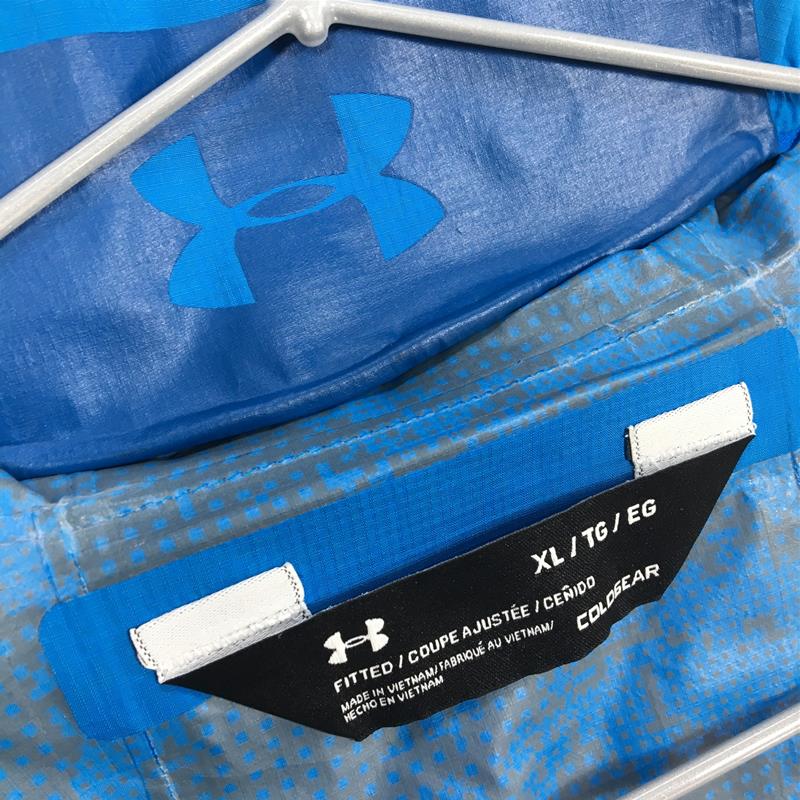 【男士XL蓝色系列】Under Armour 2.5L Pertex Shield 防雨壳夹克连帽衫 男士防雨壳外套上衣