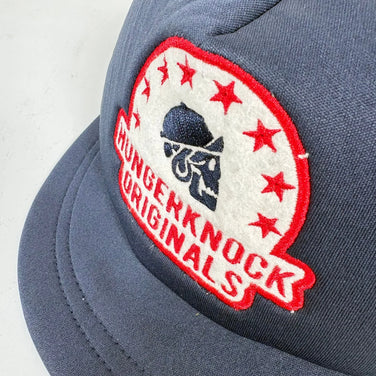 【OneSize ネイビー系】 Hungerknock Originals ( ハンガーノック オリジナルス ) スカル ツバタン キャップ Skull Tsubatan Cap			 生産終了モデル 入手困難 ポリエステル ウェア ウェア小物 ヘッドウェア キャッ