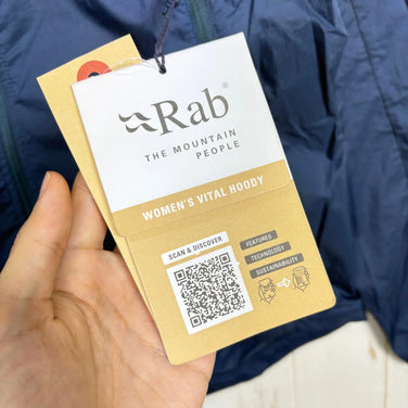 【Women's M ブルー系】 Rab ( ラブ ) バイタル フーディ Vital Hoody QWS-50 Tempest Blue z00058292 Tempest Blue ウィンドシェル アウター ジャケット トップス ウェア