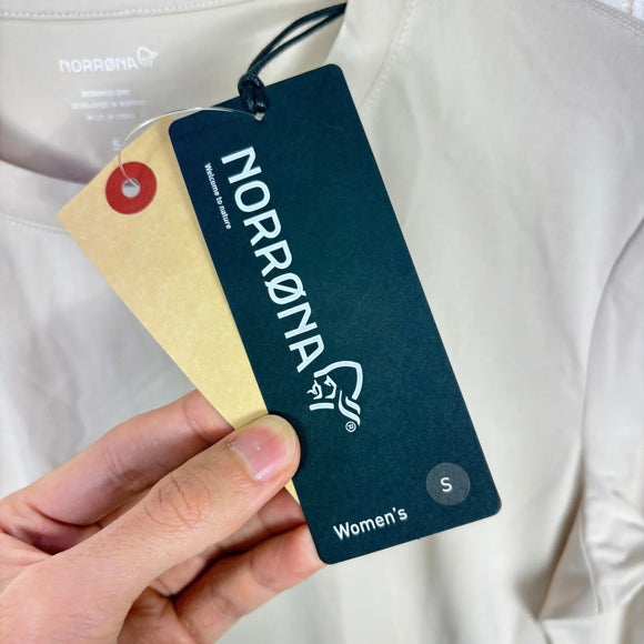【Women's S ベージュ系】 Norrona ( ノローナ ) フェムント テック ロングスリーブ ウィメンズ Femund Tech Long Sleeve W's 2630-24 4411 OATMEAL z00056087 4411 OATMEAL 化繊 ロ