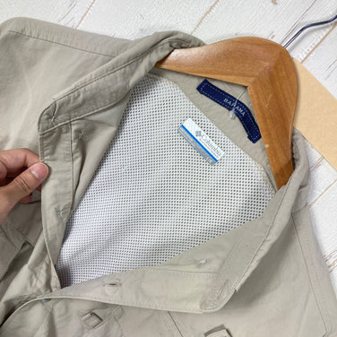 【Men's L ベージュ系】 Columbia ( コロンビア ) バハマ 2 ロングスリーブ シャツ Bahama II L S Shirt PFGシリーズ ナイロン ウェア トップス インナー シャツ ロングスリーブシャツ 化繊 z00059488  化繊 ロ
