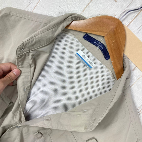【Men's L ベージュ系】 Columbia ( コロンビア ) バハマ 2 ロングスリーブ シャツ Bahama II L S Shirt PFGシリーズ ナイロン ウェア トップス インナー シャツ ロングスリーブシャツ 化繊 z00059488  化繊 ロ