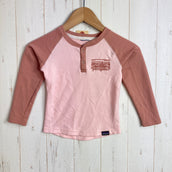 【Baby's 3T ピンク系】 2020 Patagonia ( パタゴニア ) キャプリーン ミッドウェイト ヘンリー Capilene Midweight Henley FRRS ポリエステル ウェア トップス インナー シャツ ロングスリーブTシャツ クルーネ