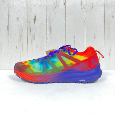 Men's Size 27.0cm Navy Salomon Odyssey Triple Crown Magic in Cherry Tomato / Deep Blue / Sulphur Spring (Discontinued Model)