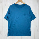 【Men's L ブルー系】 Elkex（エルケクス） メリノウール クルーネック ティー Merino Wool Crew Neck Tee メリノウール ウェア トップス インナー シャツ ショートスリーブTシャツ クルーネック ウール z00059315