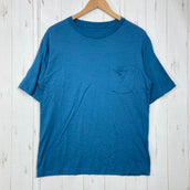 【Men's L ブルー系】 Elkex（エルケクス） メリノウール クルーネック ティー Merino Wool Crew Neck Tee メリノウール ウェア トップス インナー シャツ ショートスリーブTシャツ クルーネック ウール z00059315
